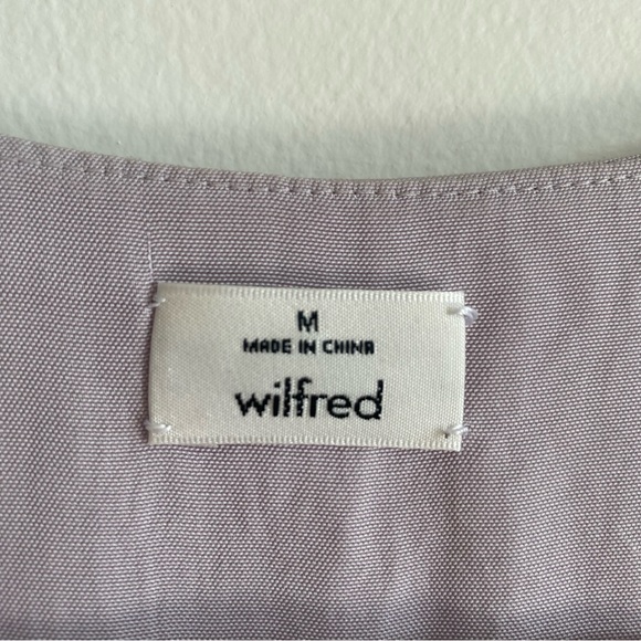 Aritzia Wilfred Lilac Tie Front Romper - Picture 2 of 7